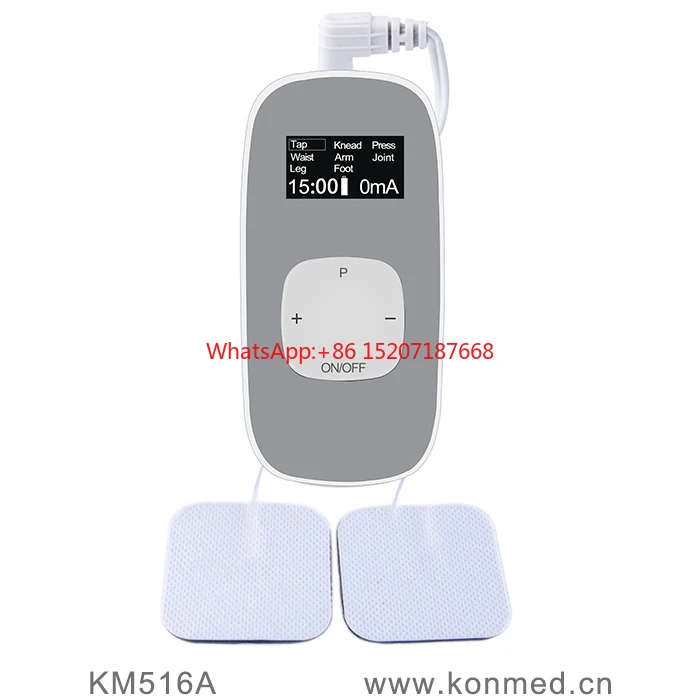 

Electronic Muscle Massager Home Use Low frequency Tens Unit Digital Therapy Mini Device Portable TENS/EMS Stimulator KM516A