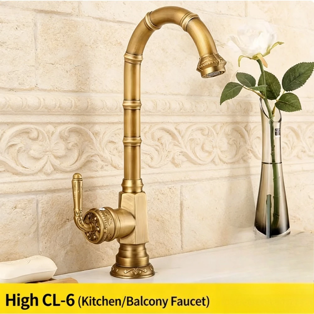 

Душевой шампунь-спрей, европейский антикварный смеситель для раковины, французский латунный смеситель для горячей и холодной воды