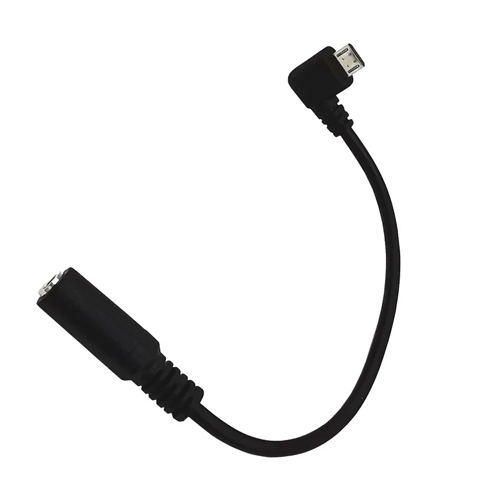 90 Degree Bend Micro USB To 3.5mm Audio Adapter Cable V8 Android To 3.5mm Female Phone Headphone Adapter Cable