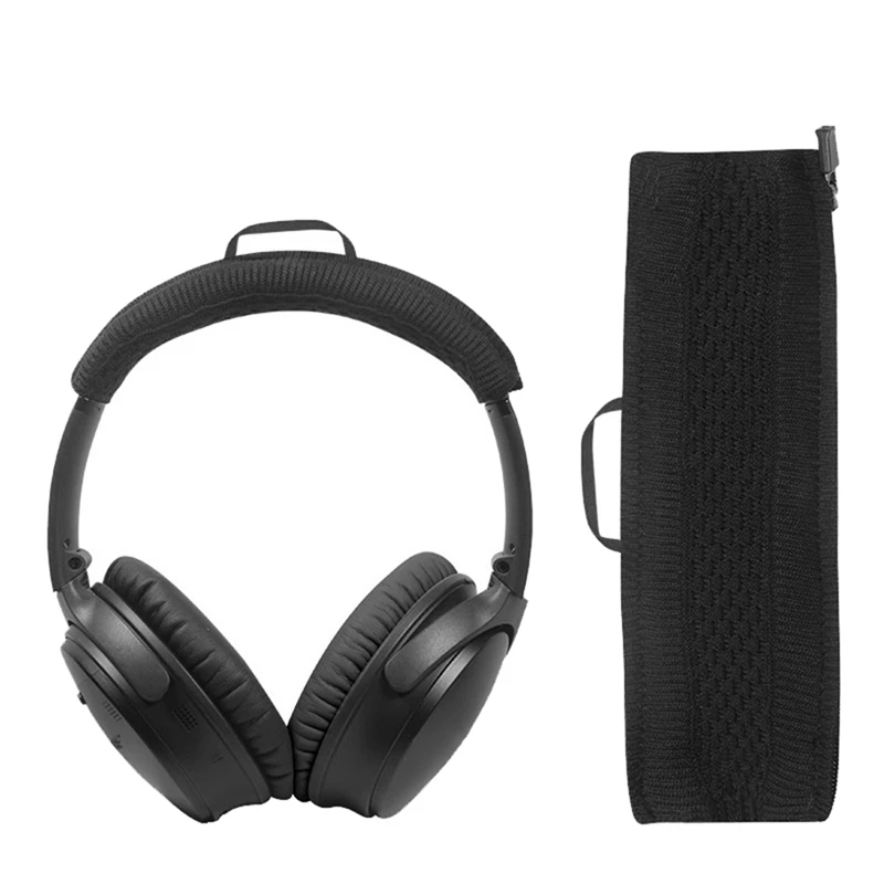 واقي عصابة رأس بسحاب لسماعات Bose QC35، QC45، QC25، ملحق متين متماسك، حماية مريحة معززة