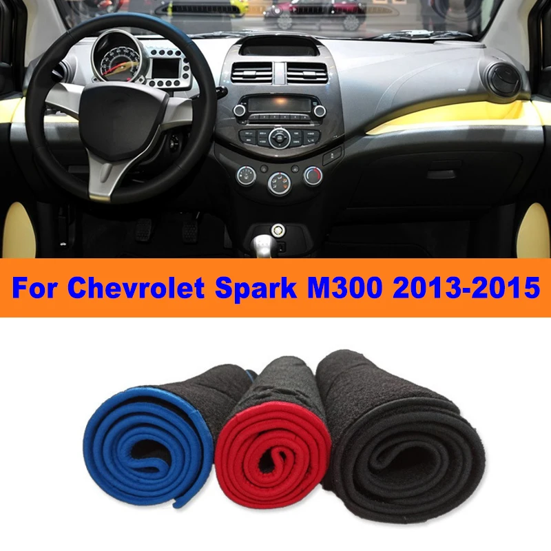 Anti-Glare Dashboard Cover Dash Mat Non-Slip Sun Shade Pad Interior Protector For Chevrolet Spark M300 2013-2015 Car Accessories