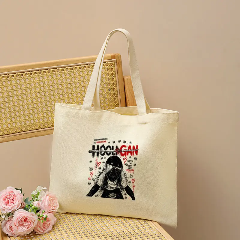 Hooligan Album Arirang 2.0 World Tour 2026 Canvas Tote Bag Reusable Grocery Shopping Bags Women Kpop Fan Gift Shoulder Bag