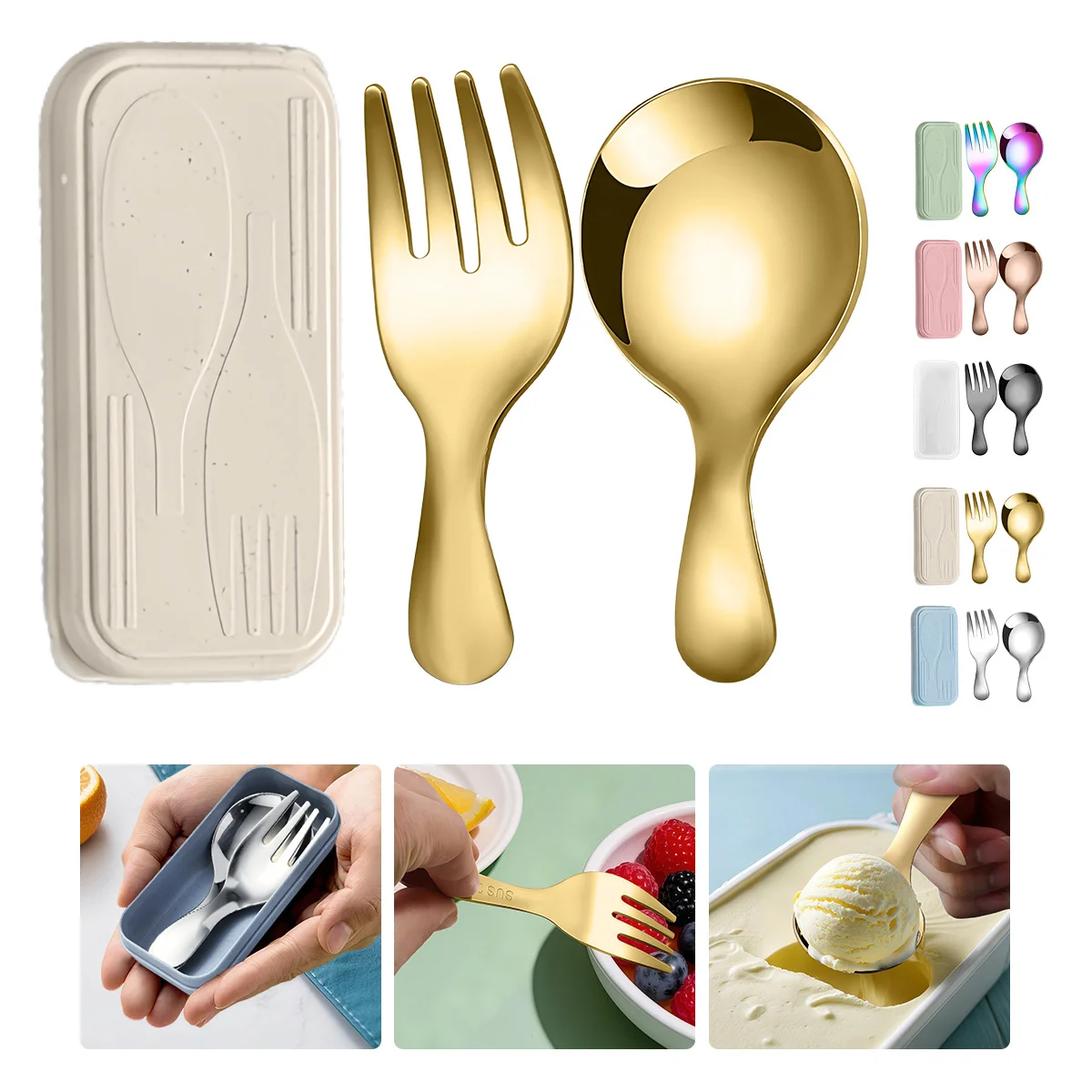 Camping Cooking Trangia - Stainless Steel Tableware Set Spoon Fork