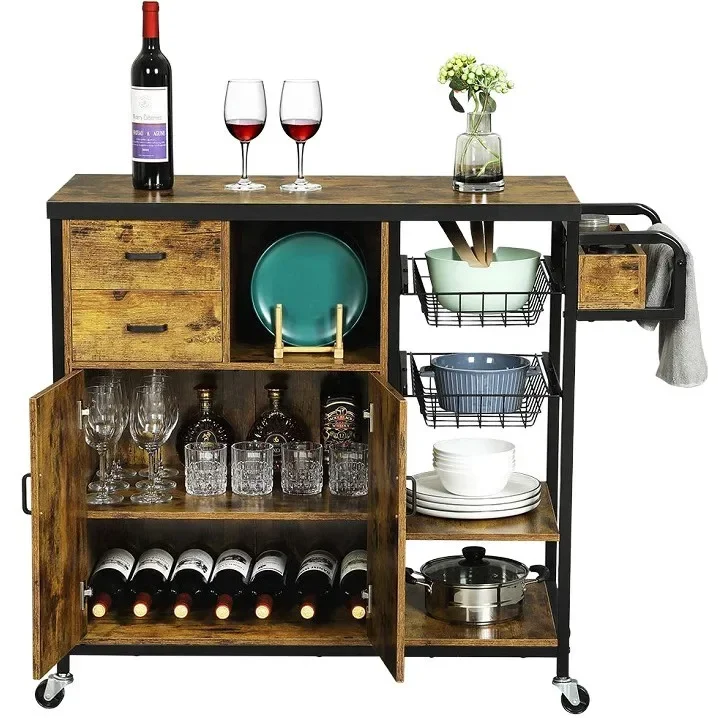 Simple Mobile Large Trolley Stable Structure Load Bearing No Assembly Required Scratch Resistant Foldable Design Space Saving