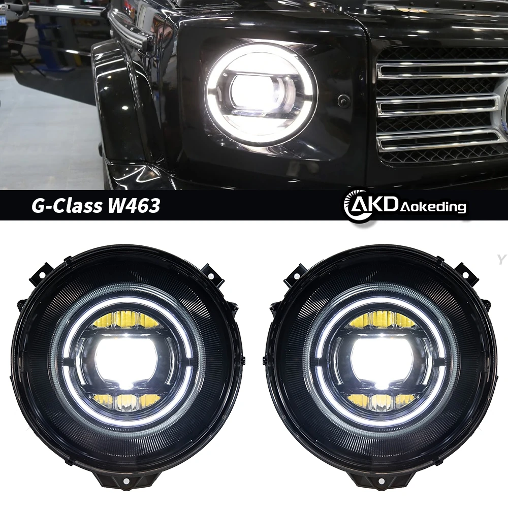 Auto Parts For Benz W463 Headlights 2007-2017 G350 G500 G63 latest Styling LED DRL Dual Projector Car Accesorios Modified