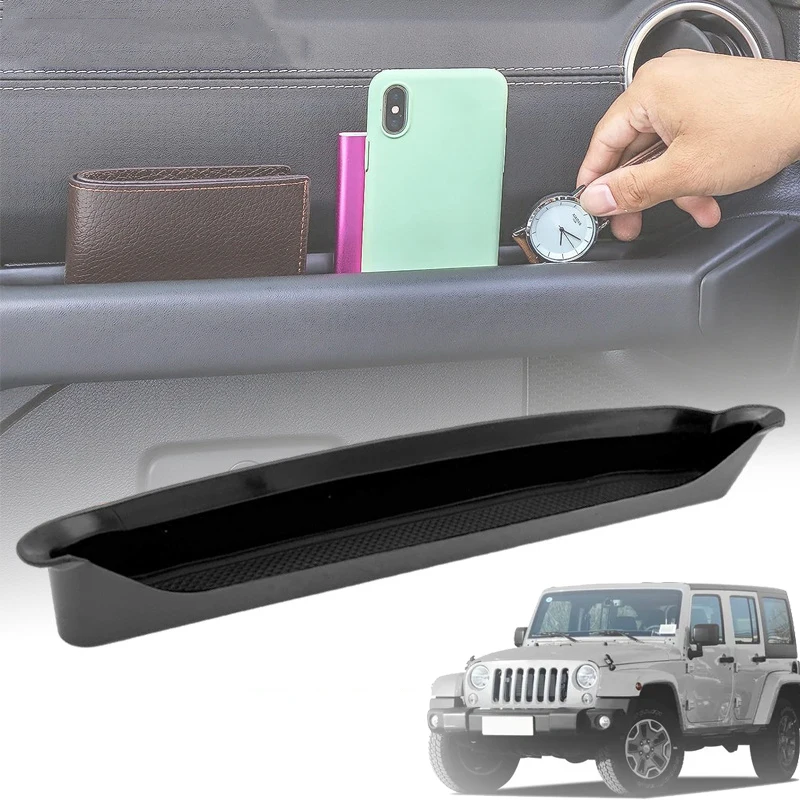 Passenger Grab Handle Storage Box Pocket Organizer Tray for Jeep Wrangler JL 2018-2023 Stowing Tidying Car Interior Accessories