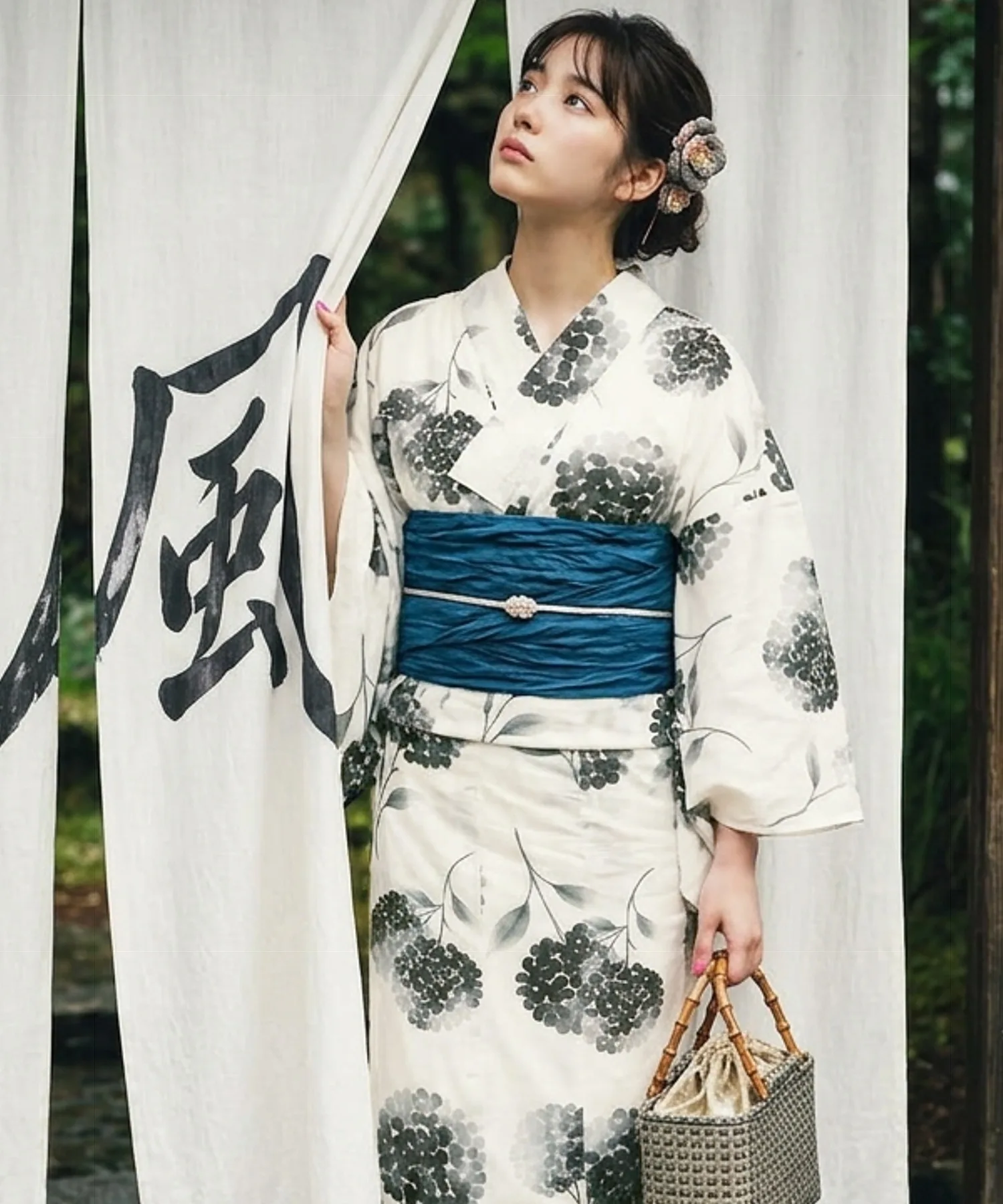 Yukata Tradicional, Kimono de Algodón y Lino, Vestido para Niña, Verano 2026, Ropa Étnica para Mujer, Producción China