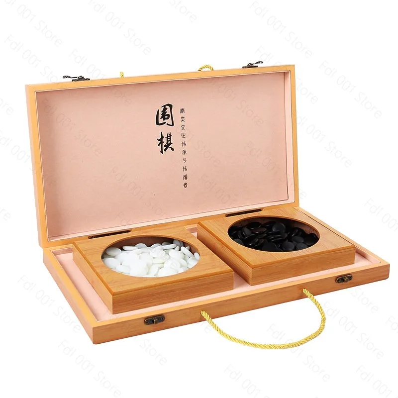 Go Board Foldable 19-way Children's Beginners Gobang Students Adult A Portable Chinese Chess Strategy Game, for The Family