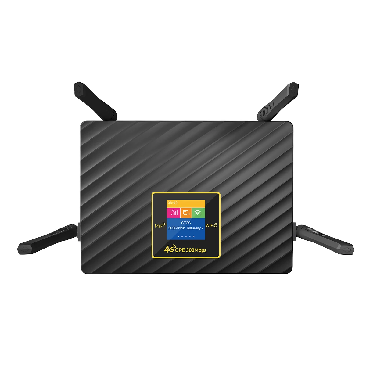 R612 High Speed WiFi6 Indoor Router 4G Wi-Fi Router with Screen for Home Network
