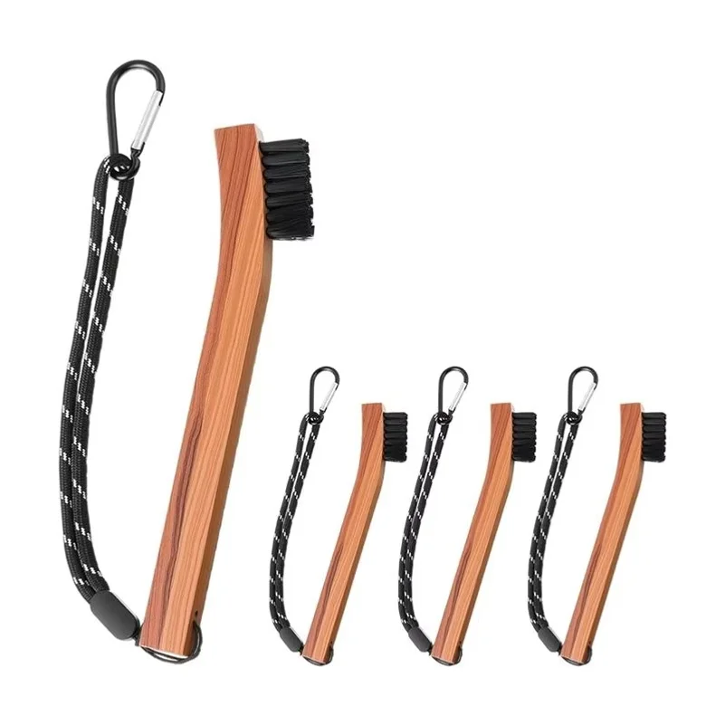 Golf Brush Club Groove Cleaner 4-Pack Includes Rope And Metal Clasp Golf Club Cleaning Brush Portable Golf Groove Brush Golf Wed