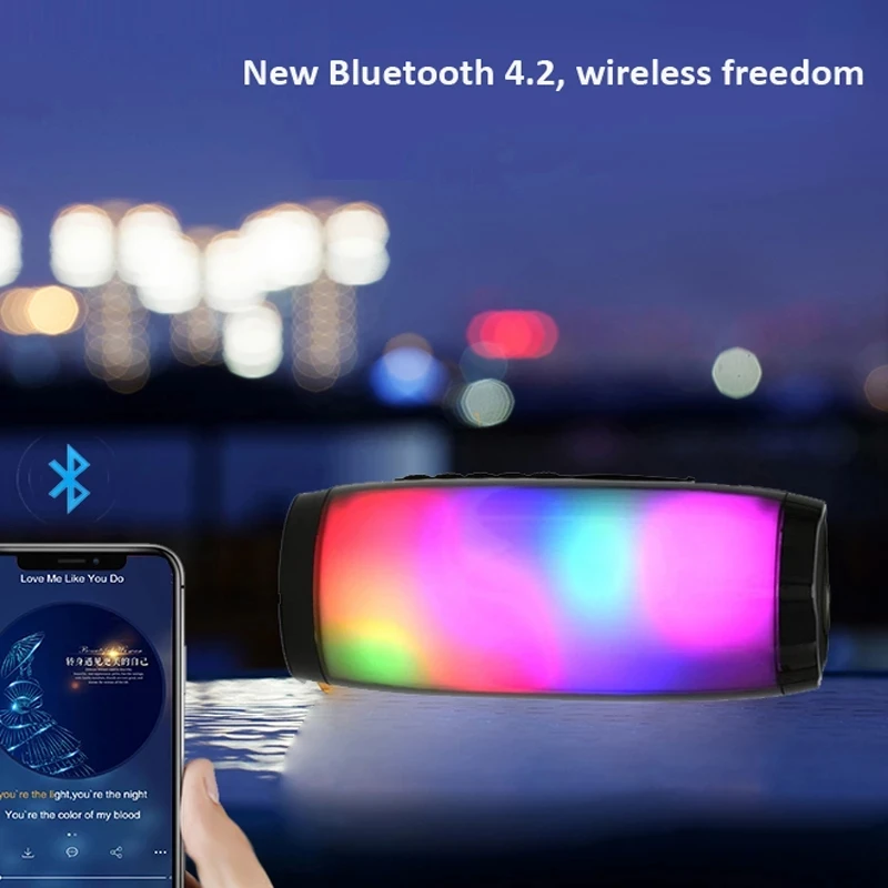 Outdoor Bluetooth Speaker Wireless Portable Radio FM Receiver Soundbar Music Sound Box Bar Subwoofer Bass Aux Blutooth For Phone