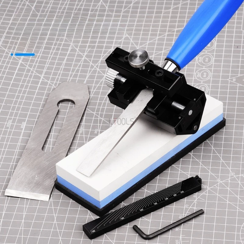 

Multifunctional Quick Sharpener Fixed Angle Sharpener Angle Auxiliary Tool for Wood Chisel Honing Angle Guide Jig Roller Tools