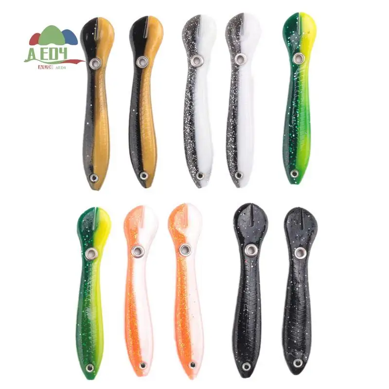 AED4-10Pcs Soft Bionic Fishing Lure,Fishing Fake Bait,Fishing Bait For Saltwater&Freshwater,Slow Sinking Bionic Swimming Lure