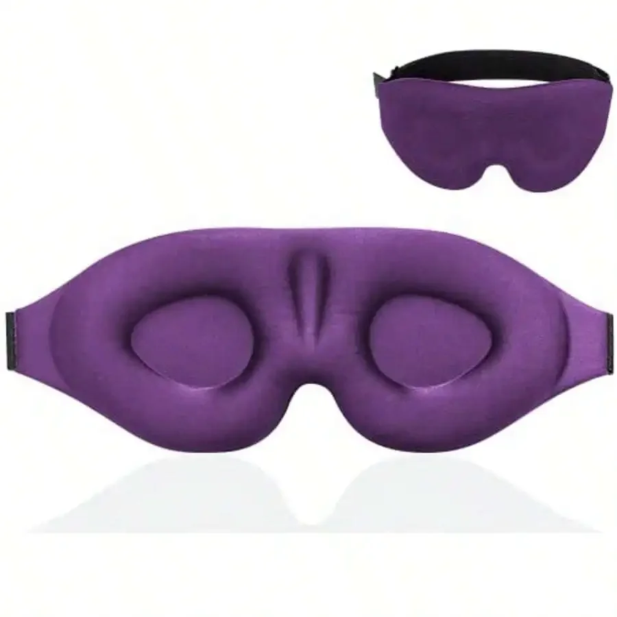 

3D Sleep Eye Mask Blackout Nap Mask For Travel Office School Adult Use