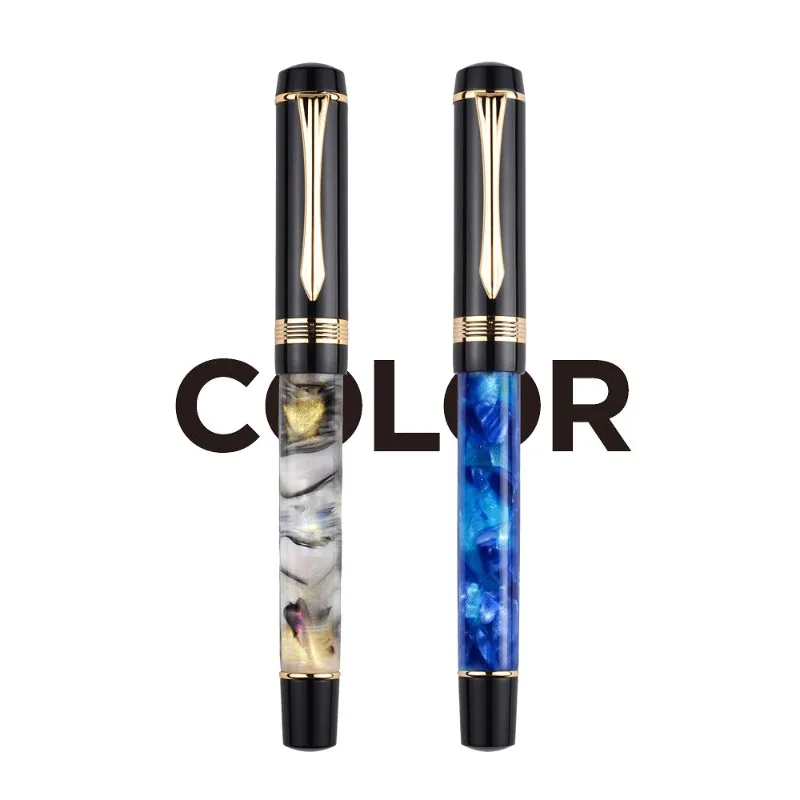 New Montagut Century Acrylic Resin Fountain Pen F/Bent 0.5/1.0mm Curved Nib Ink Pen Art Exercise Signature Office Stationery