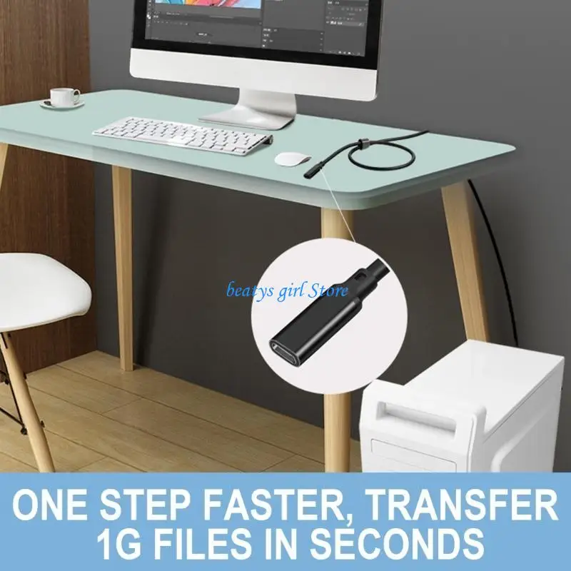 

C7AB USB C Extension Cable 3.2 Gen2 60W Type C Male to Female Video Cable Extenders