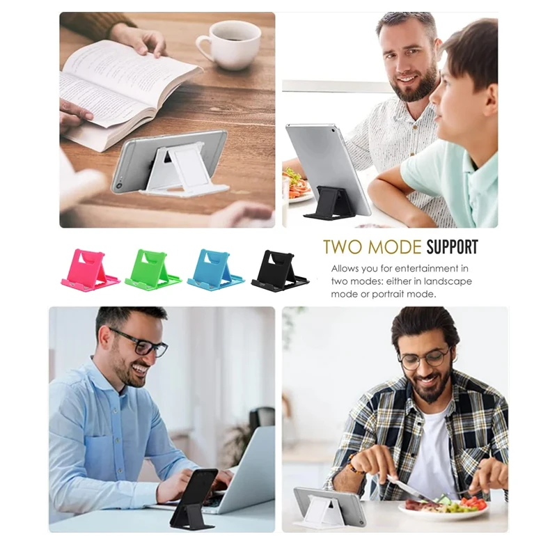 ตารางที่วางโทรศัพท์แบบปรับได้ขาตั้งเดสก์ท็อปสําหรับ iPad iPhone Samsung Xiaomi Huawei พับขาตั้งโทรศัพท์มือถือสากล