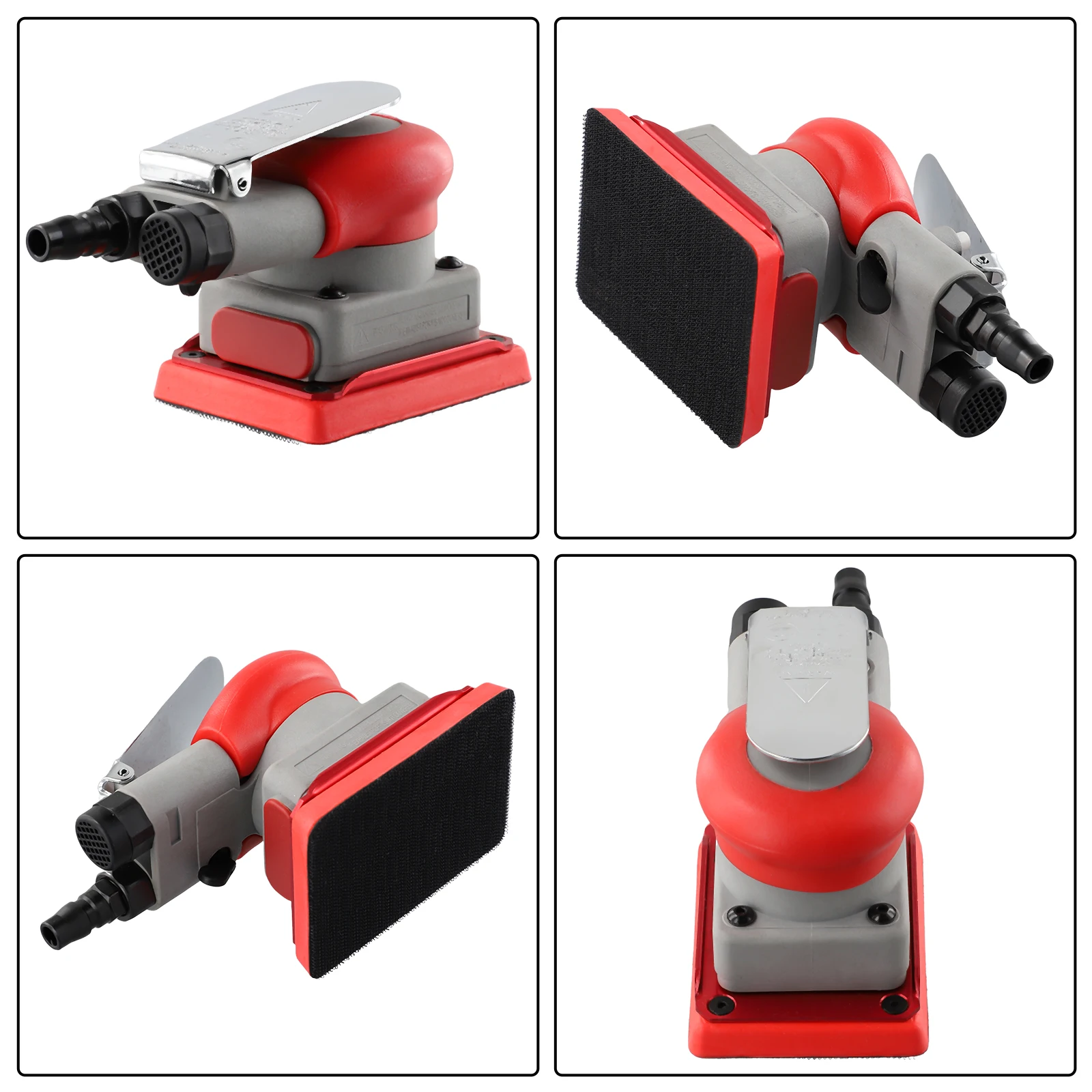 75x100 square dry grinder Pneumatic sander Small hand held small square head car paint grinding polishing head