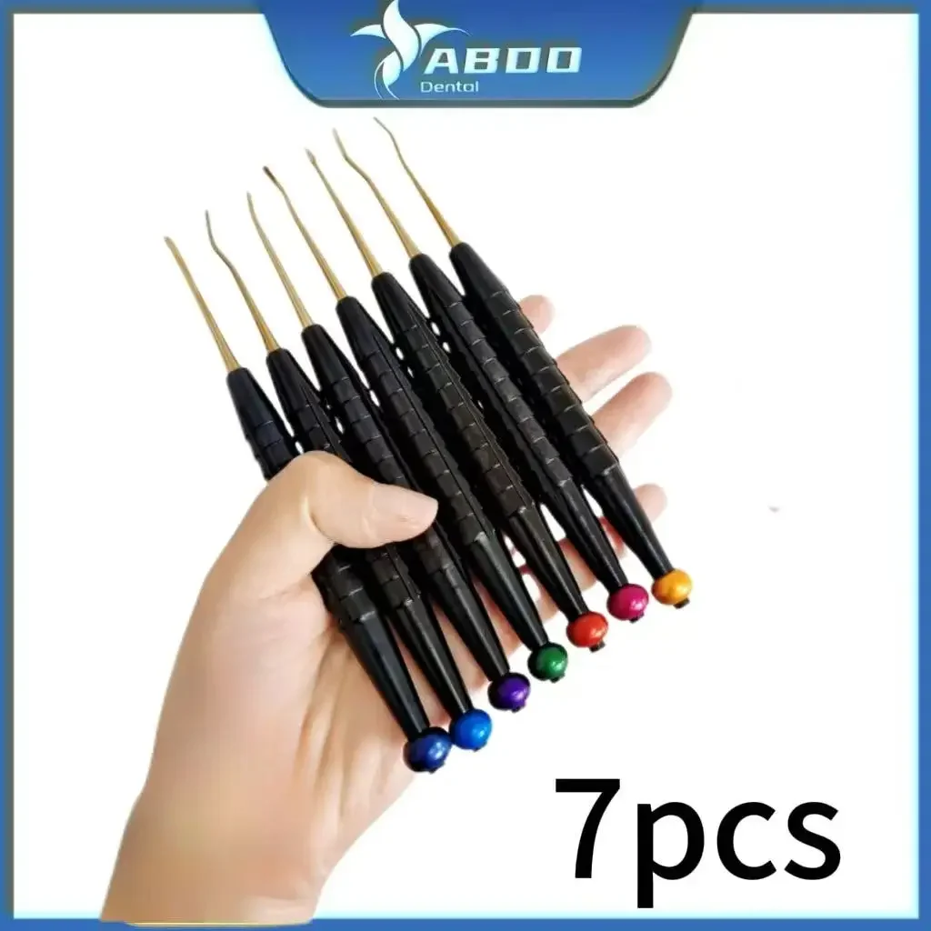 Dental 2025New 7Pcs  Elevator Knife Luxating Root Tooth Titanium Alloy Extraction Minimally Invasive Dentist Tool