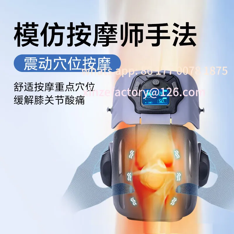Customizable Old Cold Legs Knee Massage Physiotherapy Device Health Knee Pads Electric Heating Warm Legs Massage Device view 3