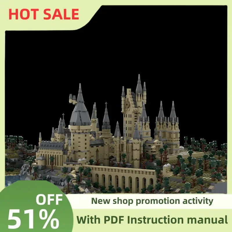

Новый 14880 шт. знаменитый волшебный фильм Moc Hogwar Castle Definitive модель строительные блоки Diy креативные идеи детские игрушки подарки на день рождения