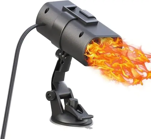 

Автомобильный обогреватель 12В 150Вт с быстрым нагревом и обзором 360° ° Портативное устройство для удаления запотевания и обледенения (отопитель/размораживатель) для прикуривателя автомобиля