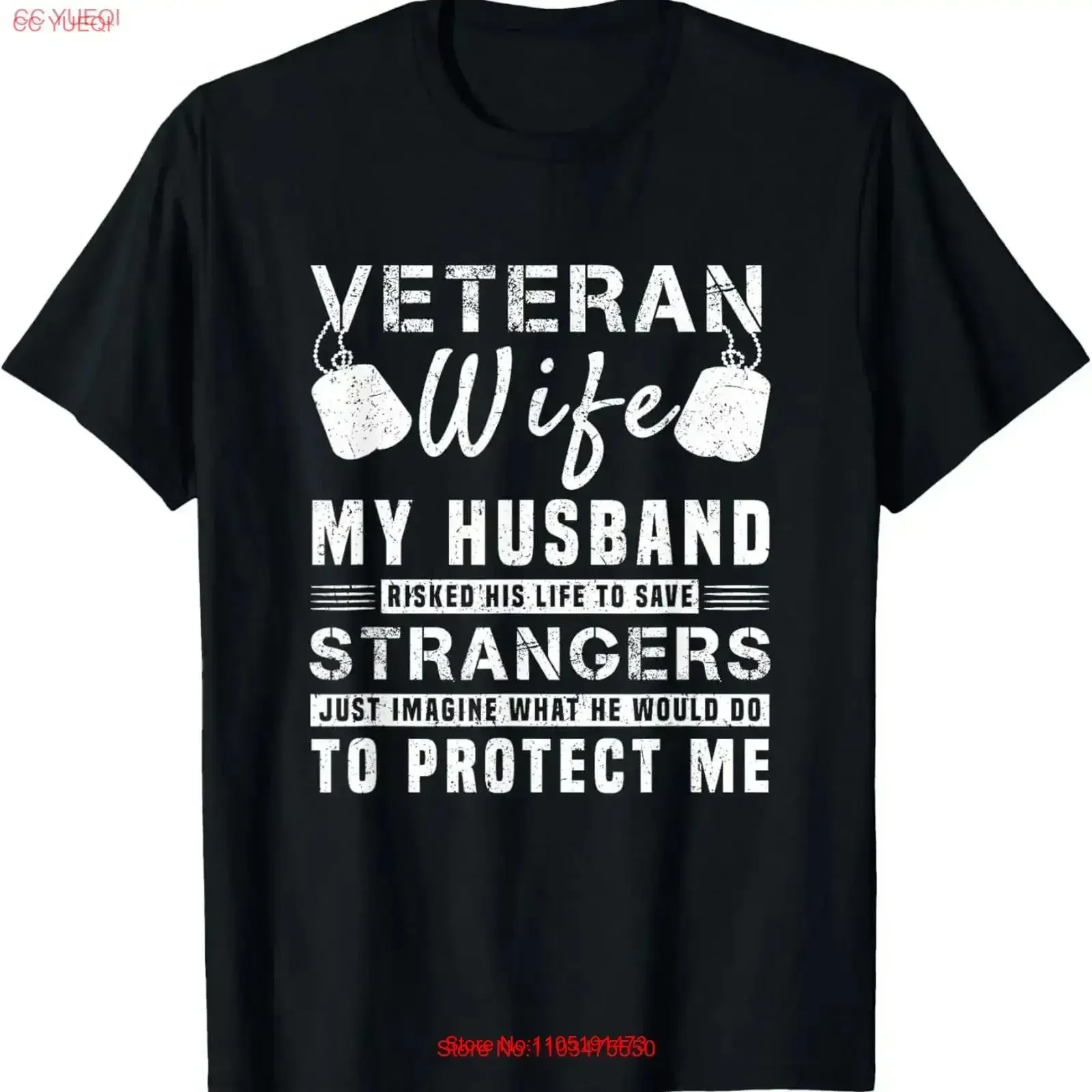 Veteran Wife My Hero Husband Risked His Life To Protect Me T Shirt vintage Washed Comfortable Breathable Stretched vintage