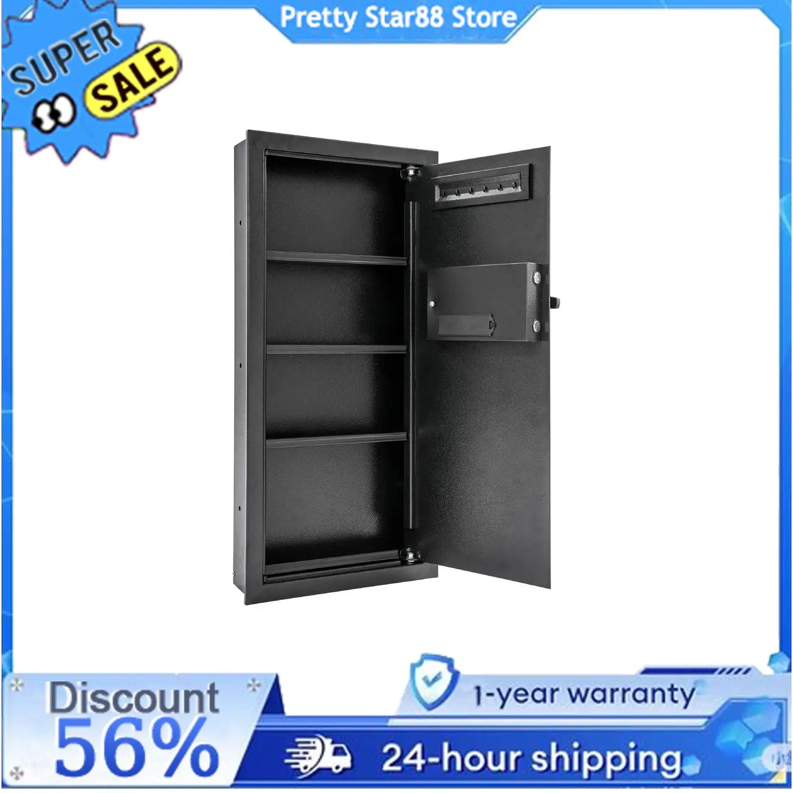 

Настенный сейф Гибкий сейф с ключами Скрытый настенный сейф Мысленно скрытая замочная скважина для спален/гардеробов/гораний