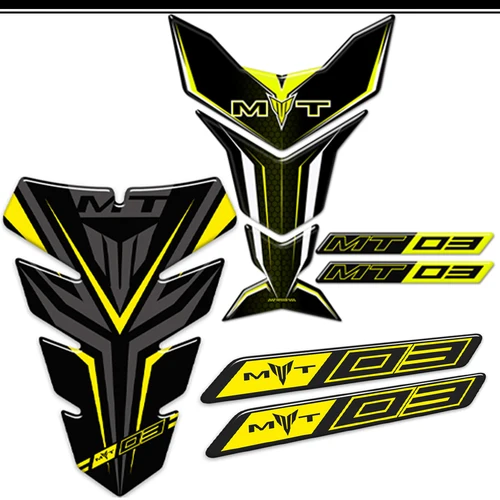 Imagen 2 del producto Accesorios de carenado para motocicleta, pegatinas, Protector de almohadilla de tanque para Yamaha MT03, MT-03, MT 03, guardabarros, parabrisas