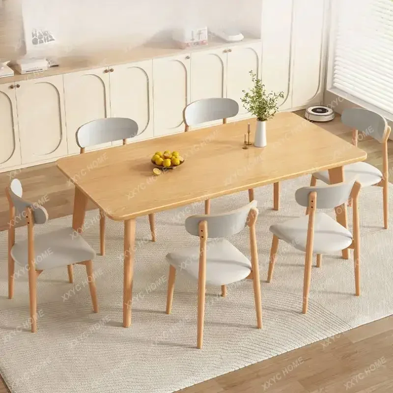 

Прямоугольный деревянный обеденный стол Y для ресторана, маслоотталкивающий, нескользящий, современный, для вечеринок и учебы