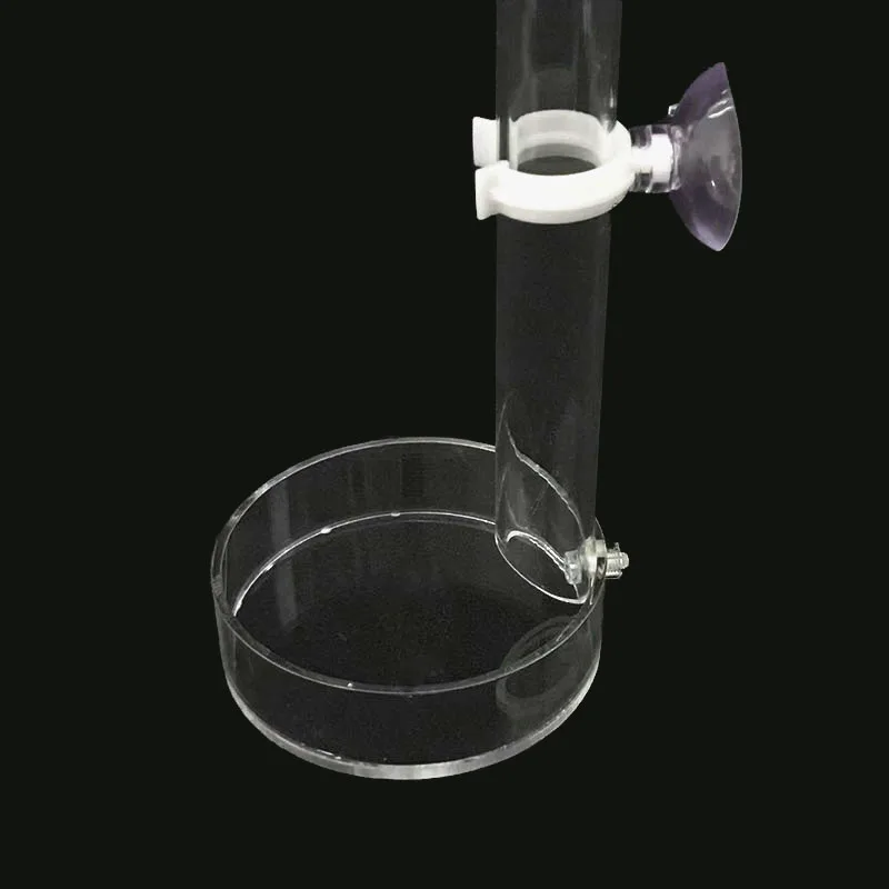 Acrylic Aquarium Feeder Tube Dish Transparent Fish Tank Shrimp Snail Shrimp Food Feeder Bowl Aquarium Feeding Accessories