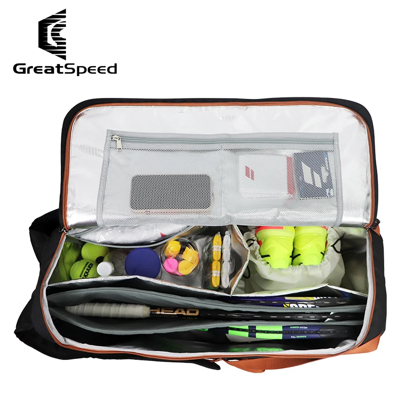 High Quality Black Tennis Racquet Backpack Adults Men Women Wimbledon Badminton Squash Tennis Racket Bag Fitness Shoulder Bags