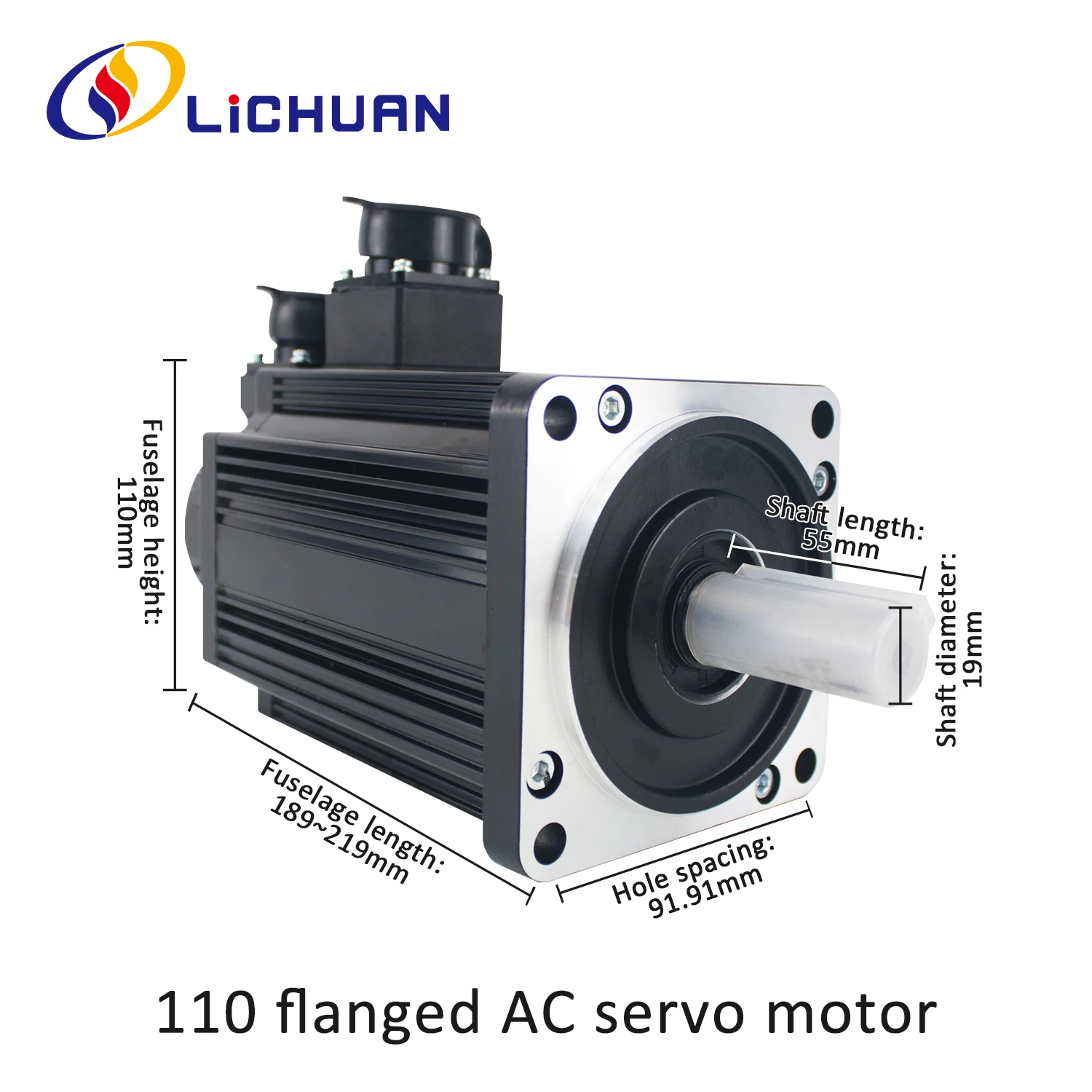 Lichuan servomotor freno 1.2KW 1.5KW 1.8KW kit de servocontrolador 110ST 4Nm 5Nm 6Nm 3000rpm 220v motor de CA para KIT CNC pulso/dirección