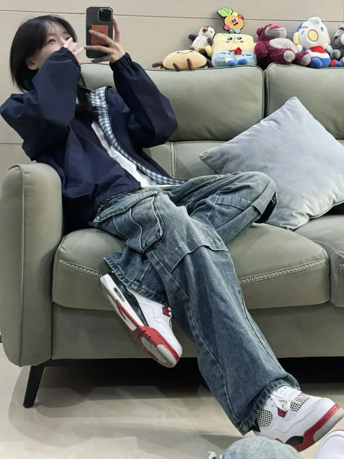 

Осенние женские куртки с краями, высококачественная подкладка с приливом, парное студенческое бархатное пальто, популярное клетчатое фиолетовое пальто на молнии