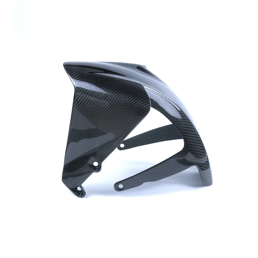 Front Fender Cover Protector For KTM RC390 2018-2024 3K Carbon Fiber Mudguard  Splash Guard Wheel Hugger Motorcycle Accessories