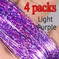4 paquetes de color morado claro