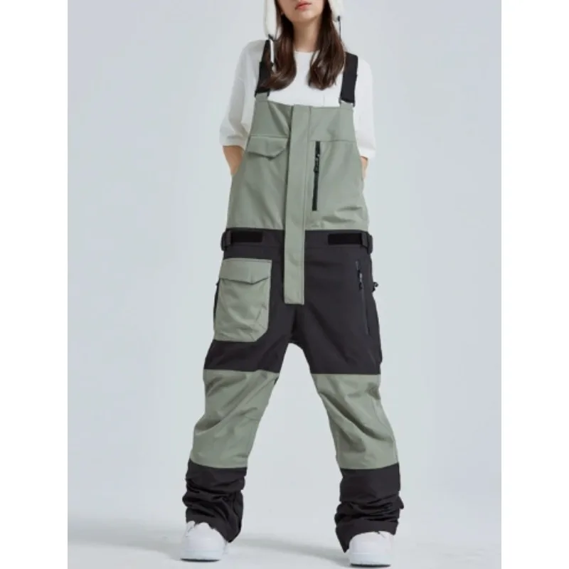 

Уличные лыжные брюки, новая зимняя одежда для сноуборда, термолыжные брюки, мужские водонепроницаемые ветрозащитные комбинезоны, 2025 теплые женские зимние штаны
