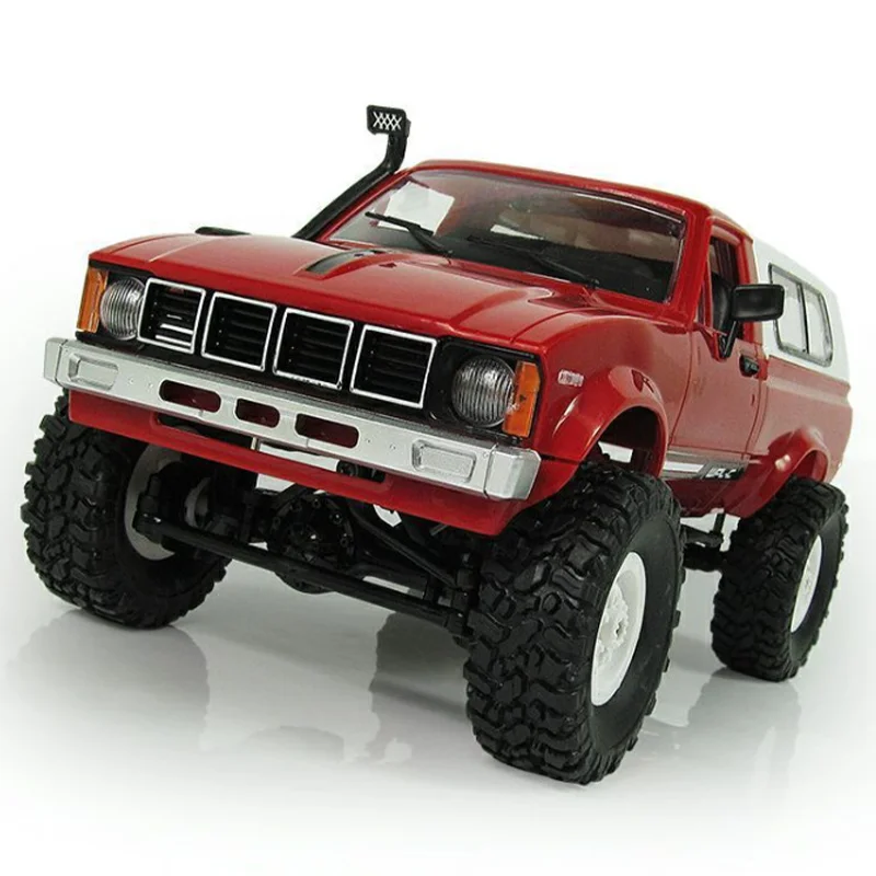 WPL 1:16 2.4G RC Car C24 4WD Rock Crawler Electric Climbing Truck LED Light Simulated Pickup Truck Climbing Children Toy Gift