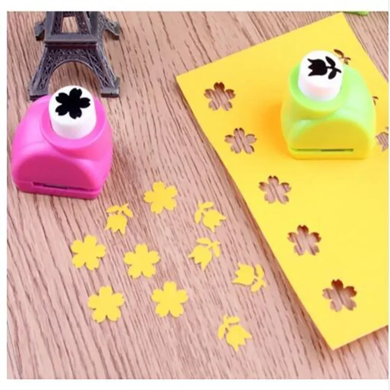 Kind Kind Mini Afdrukken Papier Handvormer Plakboek Tags Kaarten Ambachtelijke Diy Punch Cutter Tool 16 Stijlen