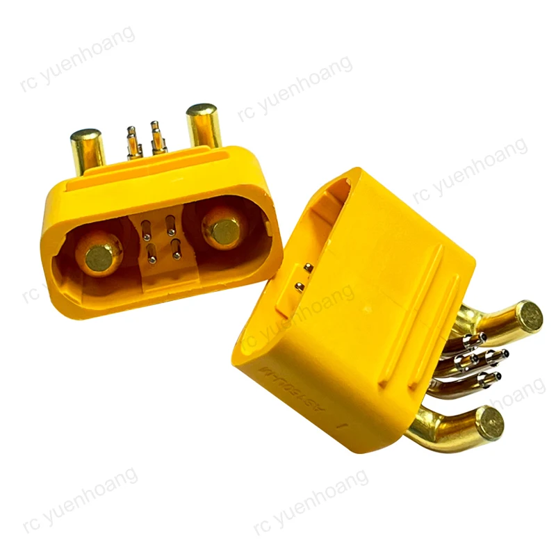 2PCS Amass AS150UPW (2 + 4)-M Scheda-Tipo orizzontale Spina 2 + 4Pin Connettore maschio FAI DA TE per RC Pianta Agricoltura UAV Lipo Parti di batterie