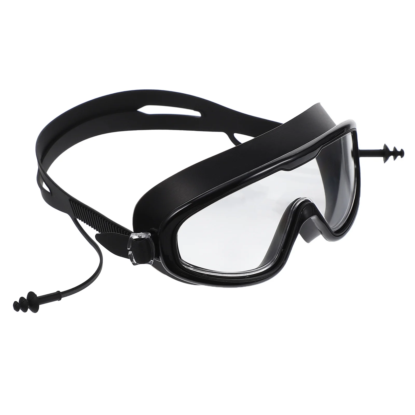 

1Pcs Big Frame Waterproof Swim Glasses Anti-Fog Silicone Swim Goggles Adults Wide Angle Clear for Swimming