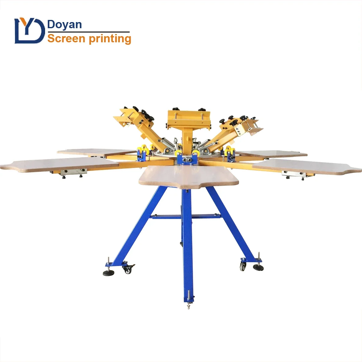 DOYAN Manual 6 Color 6 Station Screen Printing Machine