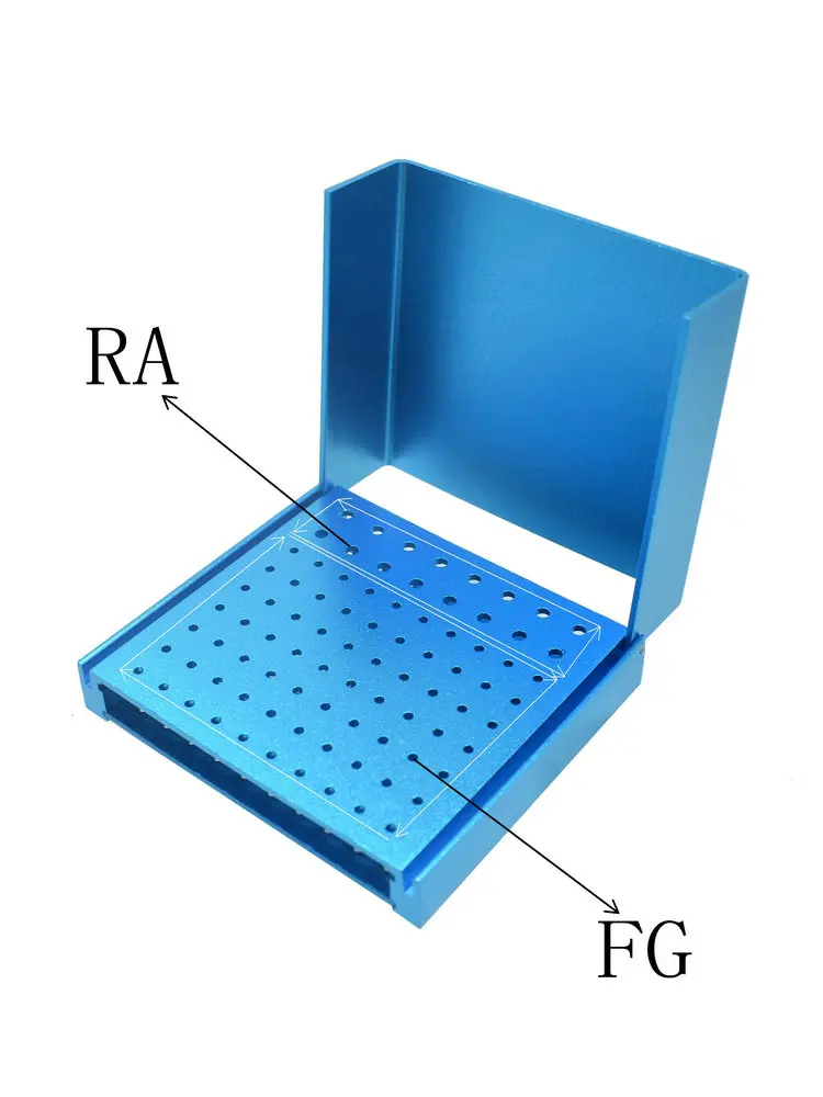 Dental 86 Holes Burs Holder  Cleaning Stand Autoclave Sterilizer For High/Low Speed Dental Burs