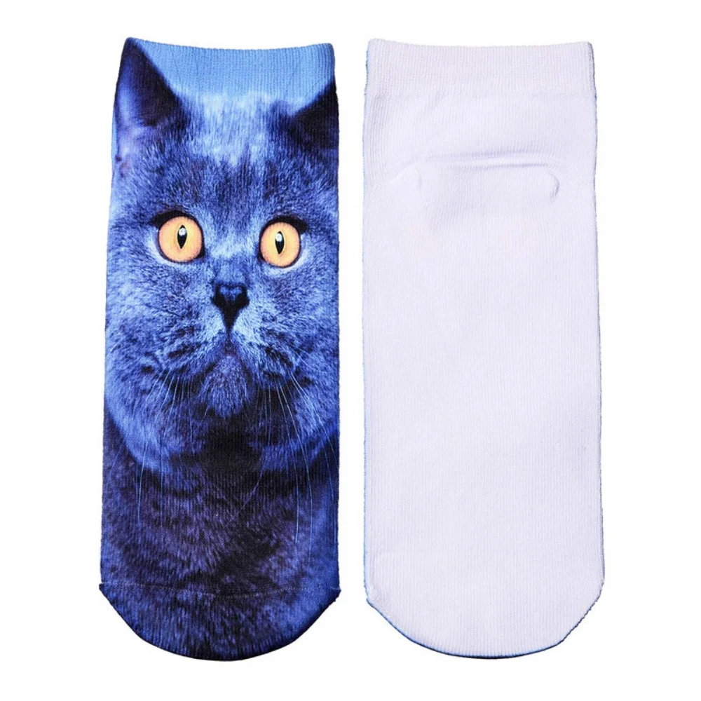 Neue 3D-Druck Tier Mode Tiger Panda Katze Hund Löwe Süßigkeiten Fleisch Kunst Bunte Frauen Lustige Socken Neuheit Geschenk Dropship – Detail 10