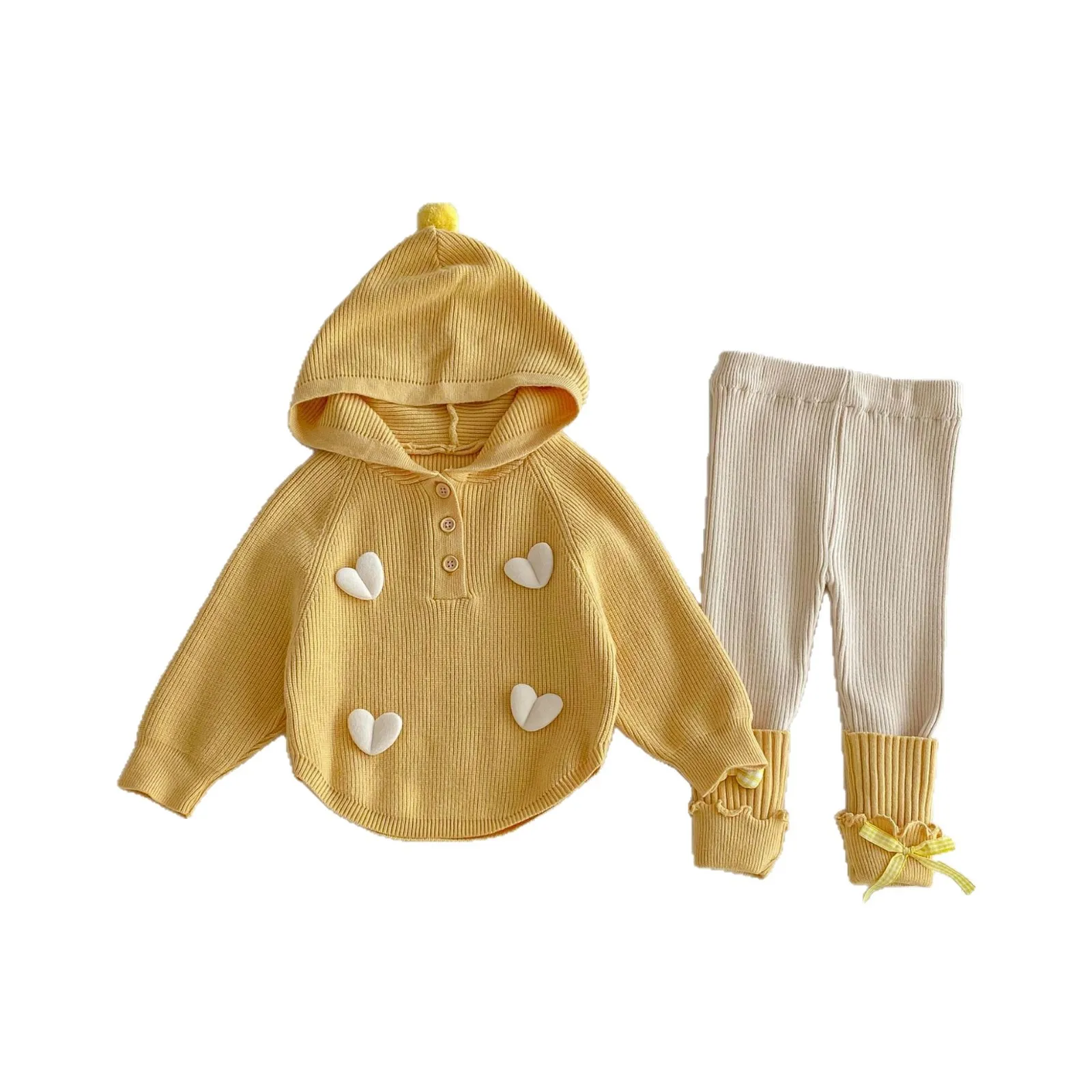ensemble-de-vetements-pour-filles-5484-nouvelle-collection-printemps-2026-combinaison-pour-bebe-fille-pull-a-capuche-en-tricot-avec-motif-cœur-leggings-ensemble-deux-pieces-adorable