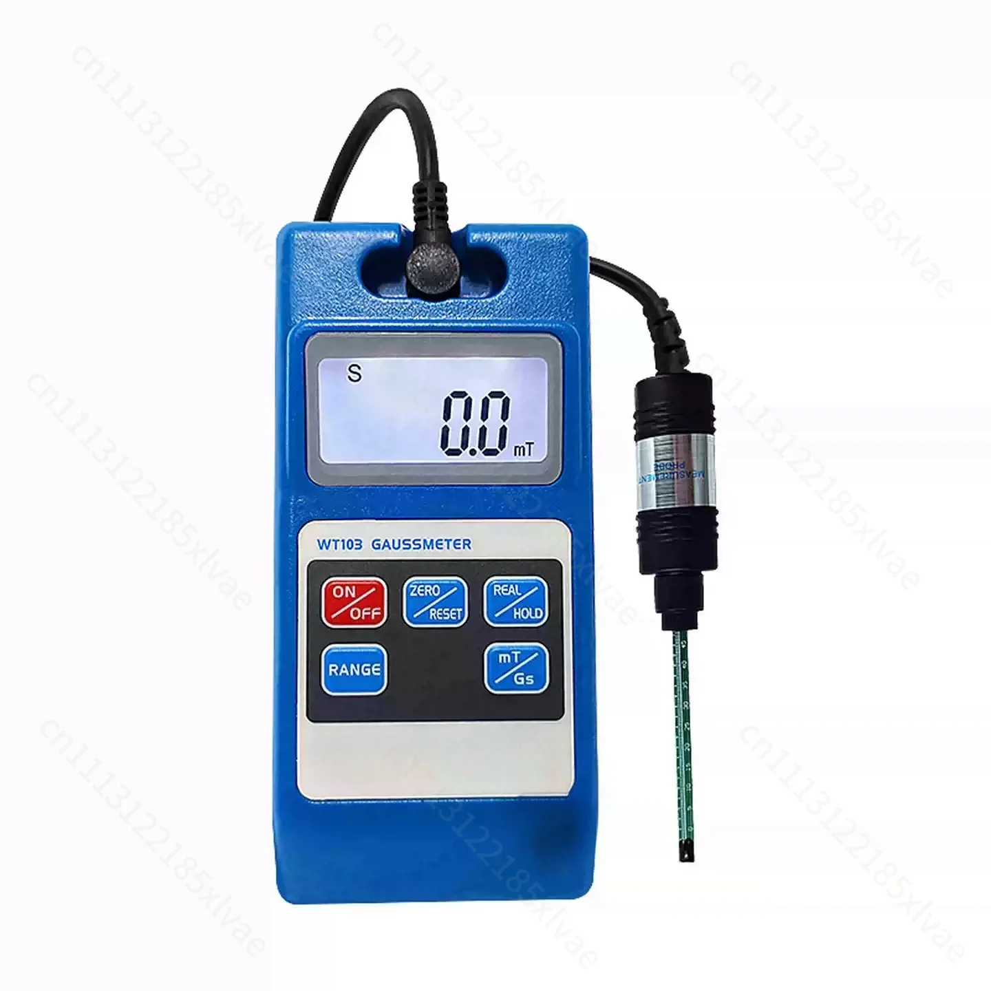 WT103 Digital Tesla Meter Magnetometer 0.01MT Resolution Magnetic Field Detector for Magnet Force Testing Magnetic Measuring