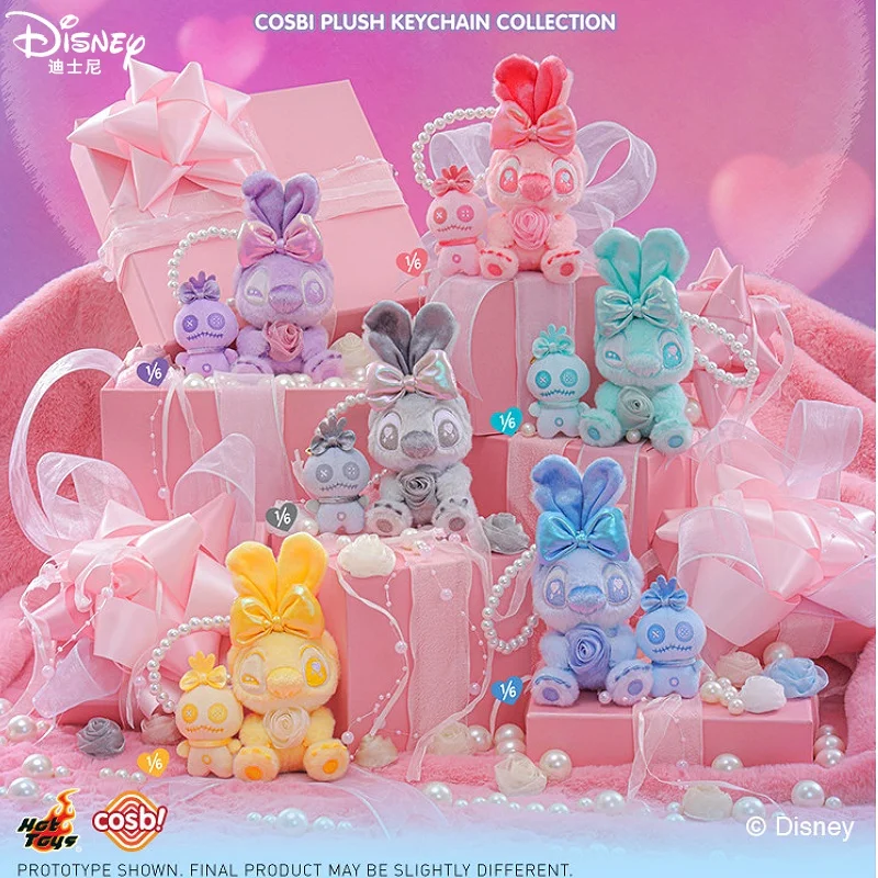 

Новая Оригинальная Коллекционная Фигурка Hot Toys Candy Stitch Blind Box Cosbi Lovely Rosely Stitch — Загадочная Коробка-Сюрприз, Модель для Декора, Подарок