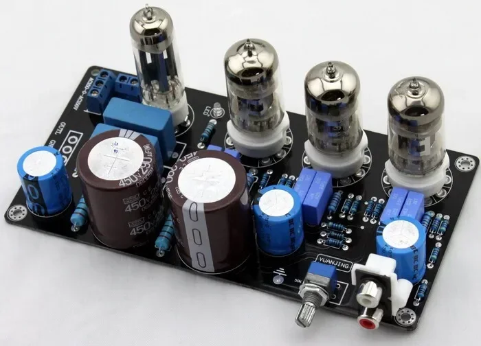 using 4pcs 6N4 tube amplifier board / Pre-amplifier board(Reference Maratz 7 circuit amplifier boards)