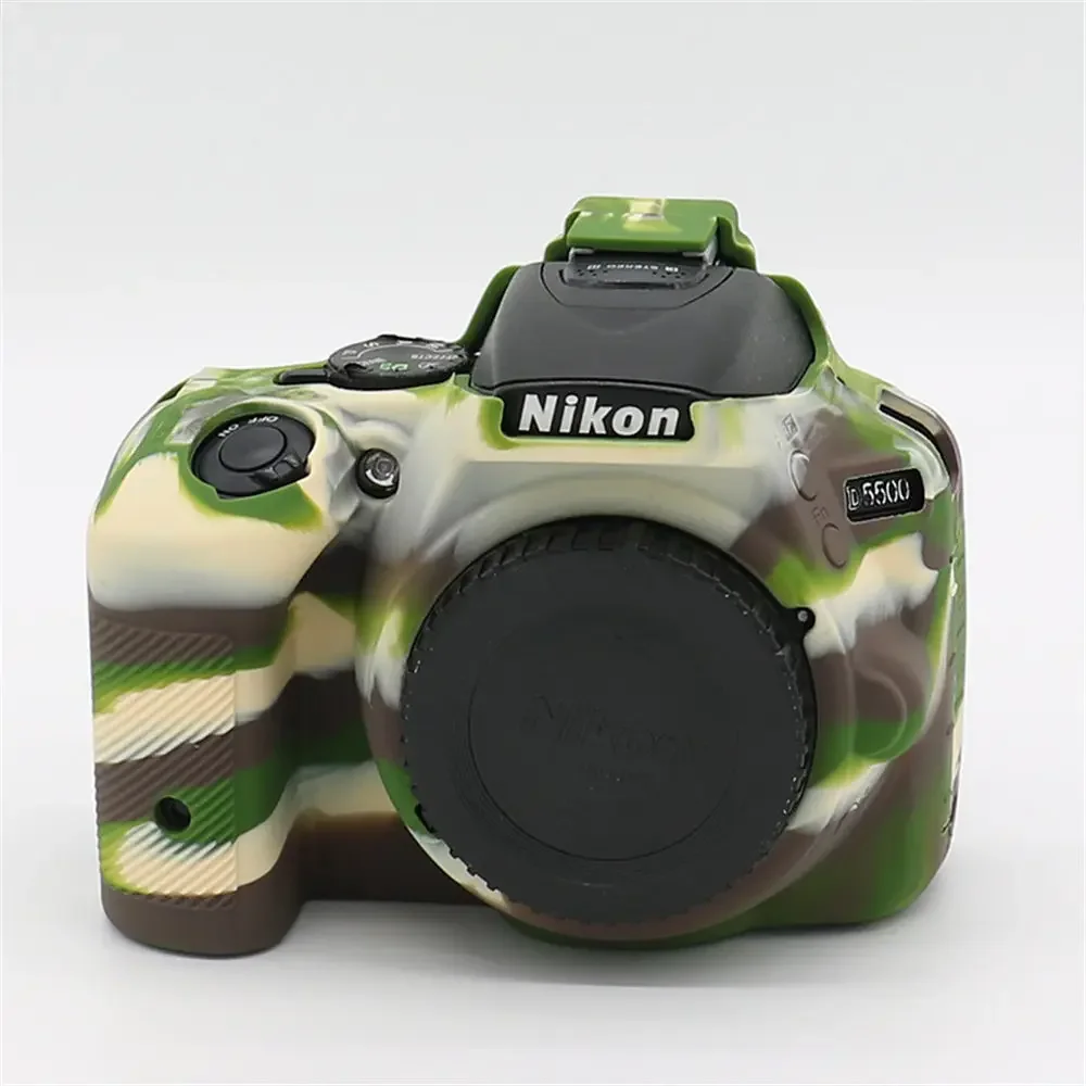 D5600 Soft Silicone Armor Body Case For Nikon D5500 D5600 Protective Camera Rubber Cover Skin