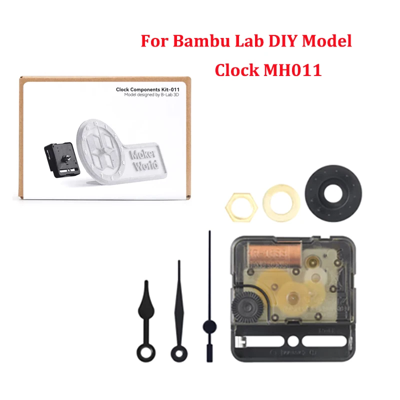 For Bambu Lab 3D Printer DIY Creative Model Clock MH011 Components Kit for 3D Printing DIY Creative gift 3D Printing Accessories